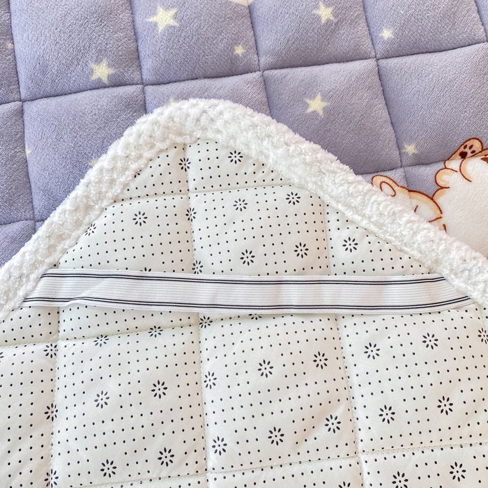 91家纺网 家纺一手货源 找家纺 正邦家纺 2024新款牛奶绒床垫小清新加厚床褥保暖宽包边可机洗床护垫床褥 猫咪宝贝