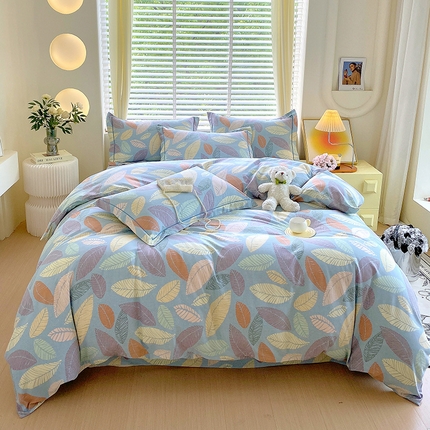 91家纺网 家纺一手货源 找家纺 （总）威布斯家居 2024新款AB版全棉生态磨毛四件套