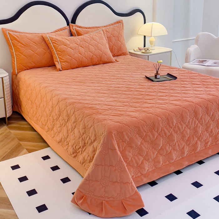 91家纺网 家纺一手货源 找家纺 （总）优乐家纺 2025新款高克重宝宝绒夹棉床盖系列单枕套