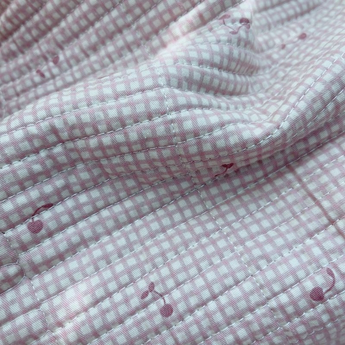 91家纺网 家纺一手货源 找家纺 2024新款棉加绒双面两用四季款床盖三件套 粉妆