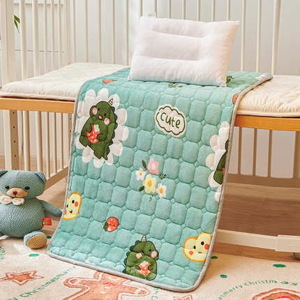 富馨莱 2024新款牛奶绒幼儿园床垫加厚5D透气 呆萌恐龙