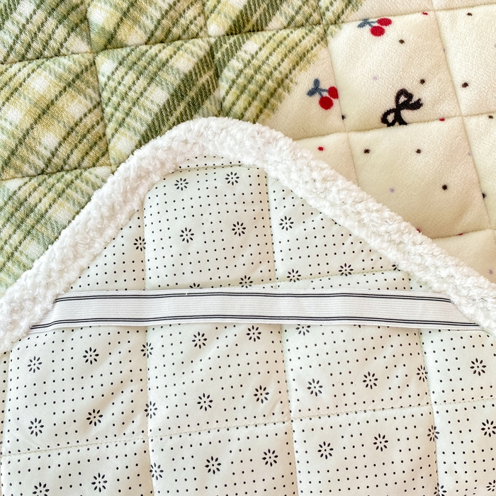 91家纺网 家纺一手货源 找家纺 正邦家纺 2024新款牛奶绒床垫小清新加厚床褥保暖宽包边可机洗床护垫床褥 樱桃花语