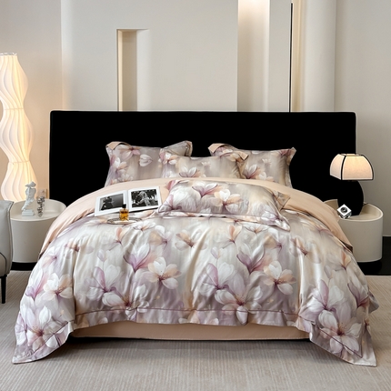 91家纺网 家纺一手货源 找家纺 （总）舒慕 2025新款天丝棉数码印花四件套