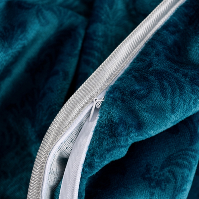 91家纺网 家纺一手货源 找家纺 晚静家纺 2024新款8.5斤牛奶绒金貂法莱绒床裙款保暖绒四件套 富贵花开