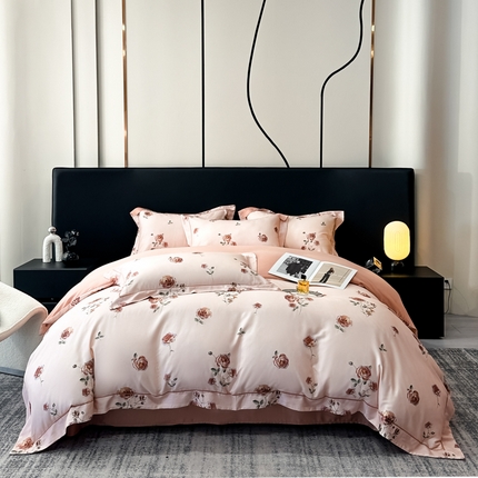 91家纺网 家纺一手货源 找家纺 （总）舒慕 2025新款天丝棉数码印花四件套