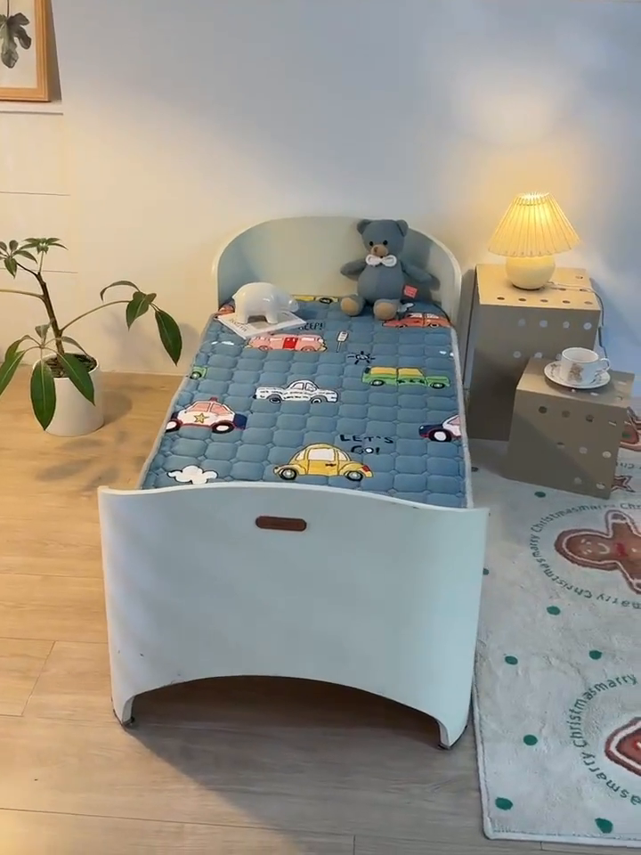 91家纺网 家纺一手货源 找家纺 富馨莱 2024新款牛奶绒幼儿园床垫加厚5D透气 滴滴汽车