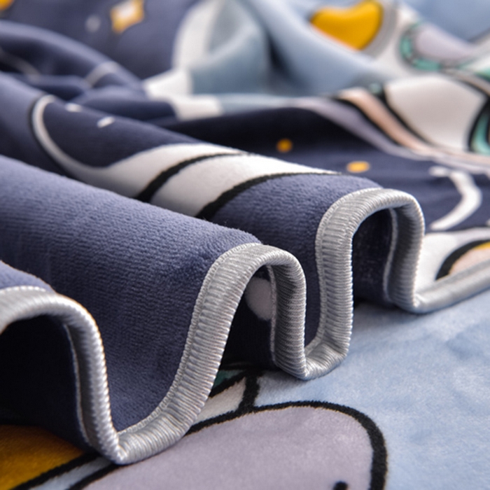 91家纺网 家纺一手货源 找家纺 晚静家纺 2024新款8.5斤牛奶绒金貂法莱绒床裙款保暖绒四件套 太空人