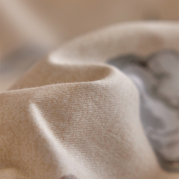 91家纺网 家纺一手货源 找家纺 2024新款全棉磨毛印花工艺款四件套 山竹月