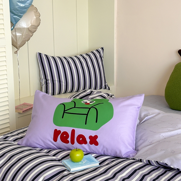 91家纺网 家纺一手货源 找家纺 2024新款40支13372全棉数码大版趣味系列四件套 休闲假日