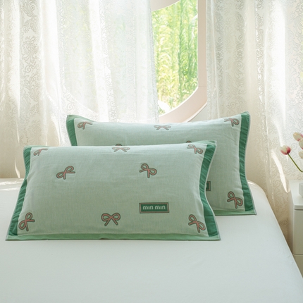 91家纺网 家纺一手货源 找家纺 （总）棠薇家纺 2025新款A类加厚八层纯棉纱布小清新枕巾