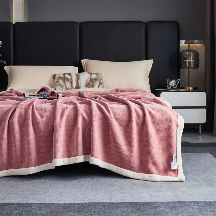 91家纺网 家纺一手货源 找家纺 2024新款雪妮尔四季毛毯毯子家用毛毛毯毯子 粉色