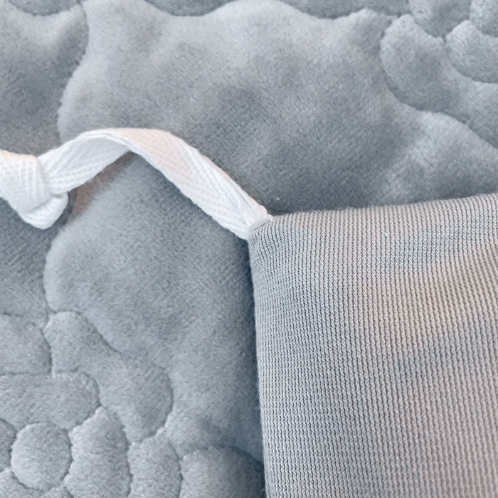 91家纺网 家纺一手货源 找家纺 优乐家纺 2025新款高克重宝宝绒夹棉床盖系列单枕套 爱丽丝-贵族灰