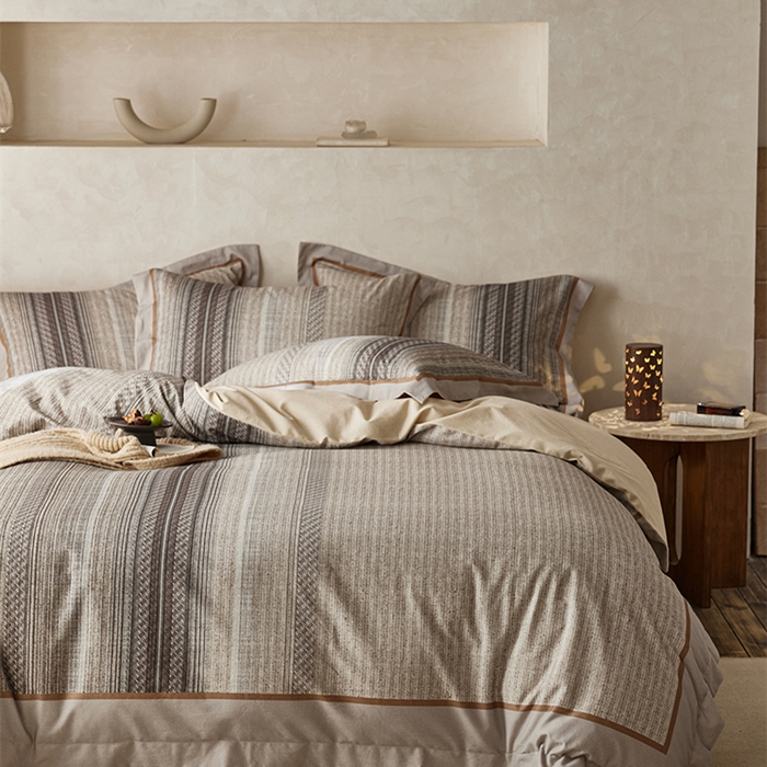 91家纺网 家纺一手货源 找家纺 2024新款全棉磨毛数码印花系列四件套 林音