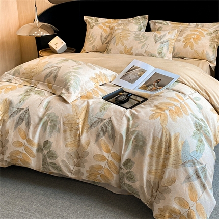 2024新保暖-秋冬加厚全棉磨毛活性印花系列四件套（礼盒包装） 春派