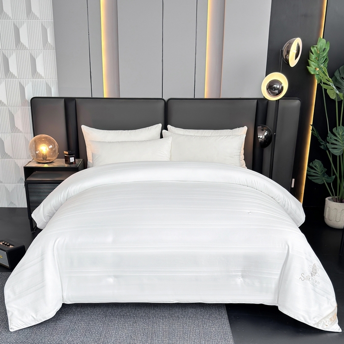 91家纺网 家纺一手货源 找家纺 美伦美 2024新款全棉提花 白色