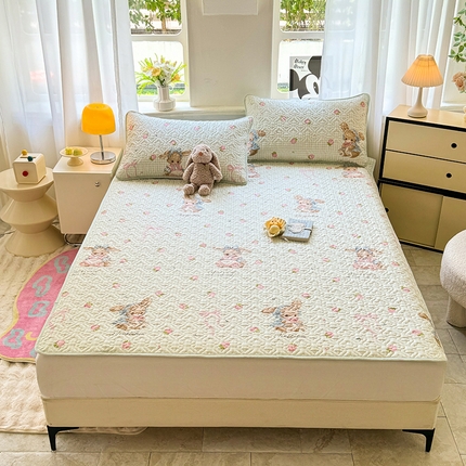 91家纺网 家纺一手货源 找家纺 （总）美达家纺 2025新款A类全棉夹棉洛丽塔系列地垫床垫床褥