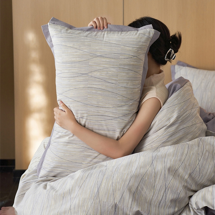 91家纺网 家纺一手货源 找家纺 2024新款全棉磨毛印花工艺款四件套 寻意