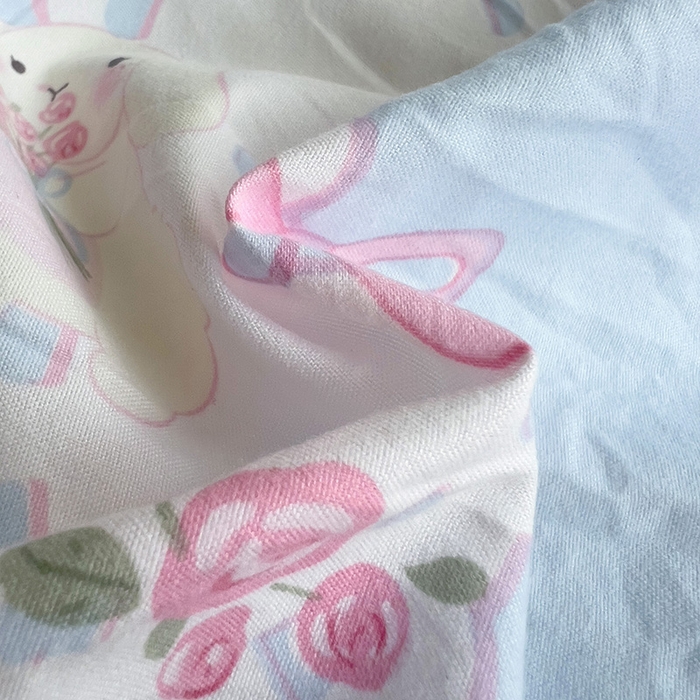 91家纺网 家纺一手货源 找家纺 星巴k家纺 2024新款A类超柔水洗棉印花四件套 半夏