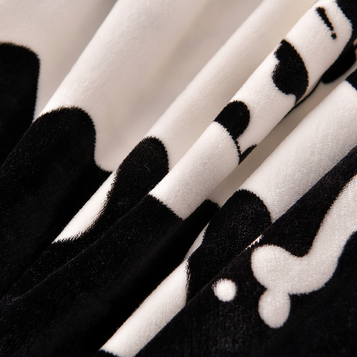 91家纺网 家纺一手货源 找家纺 绒品荟家纺 2025新款牛奶绒四件套 萌萌牛