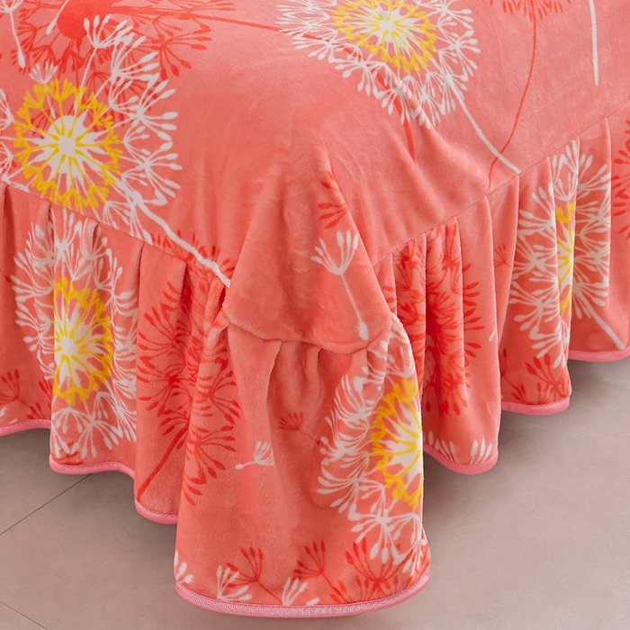 91家纺网 家纺一手货源 找家纺 绒品荟家纺 2025新款牛奶绒四件套 美好时光