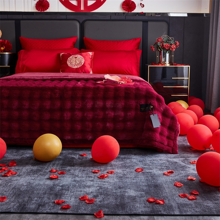 91家纺网 家纺一手货源 找家纺 （总）2025新款仿皮草摩登艺术毛毯毯子子家用毛毛毯毯子四季盖毛毯毯子