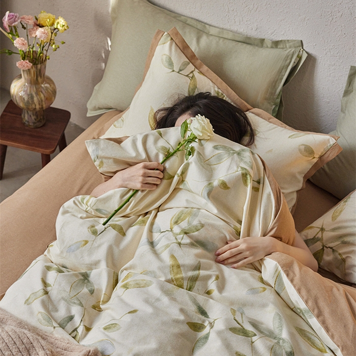 91家纺网 家纺一手货源 找家纺 2024新款全棉磨毛印花工艺款四件套 乐莹