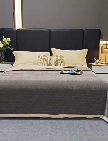 91家纺网 家纺一手货源 找家纺 2024新款雪妮尔四季毛毯毯子家用毛毛毯毯子 绅士灰