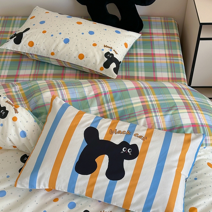 91家纺网 家纺一手货源 找家纺 （总）2024新款40支13372全棉数码大版趣味系列四件套