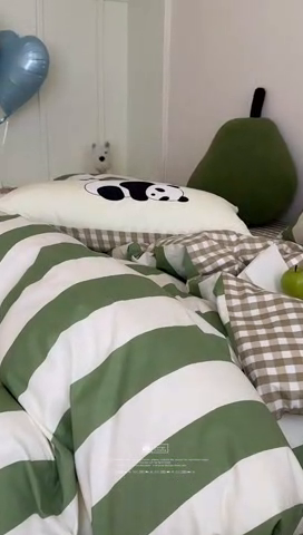 91家纺网 家纺一手货源 找家纺 2024新款40支13372全棉数码大版趣味系列四件套 熊猫潘达