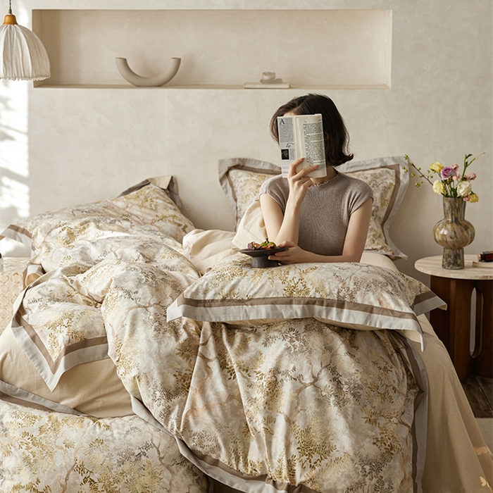 91家纺网 家纺一手货源 找家纺 （总）2024新款全棉磨毛数码印花系列四件套