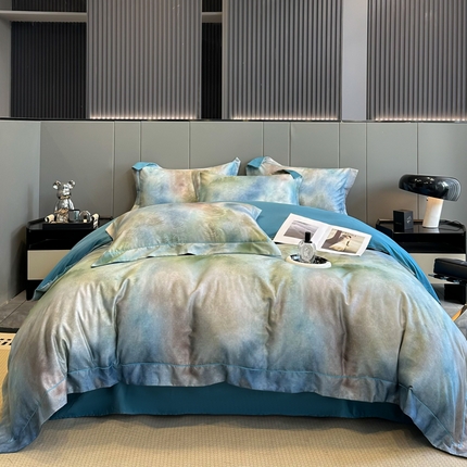 91家纺网 家纺一手货源 找家纺 （总）舒慕 2025新款天丝棉数码印花四件套