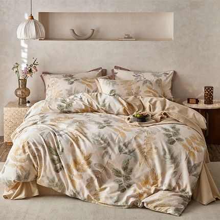 2024新款全棉磨毛印花工艺款四件套 春派