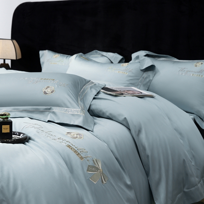 91家纺网 家纺一手货源 找家纺 （总）绒博士 2024新款160支长绒棉四件套-巴黎之约