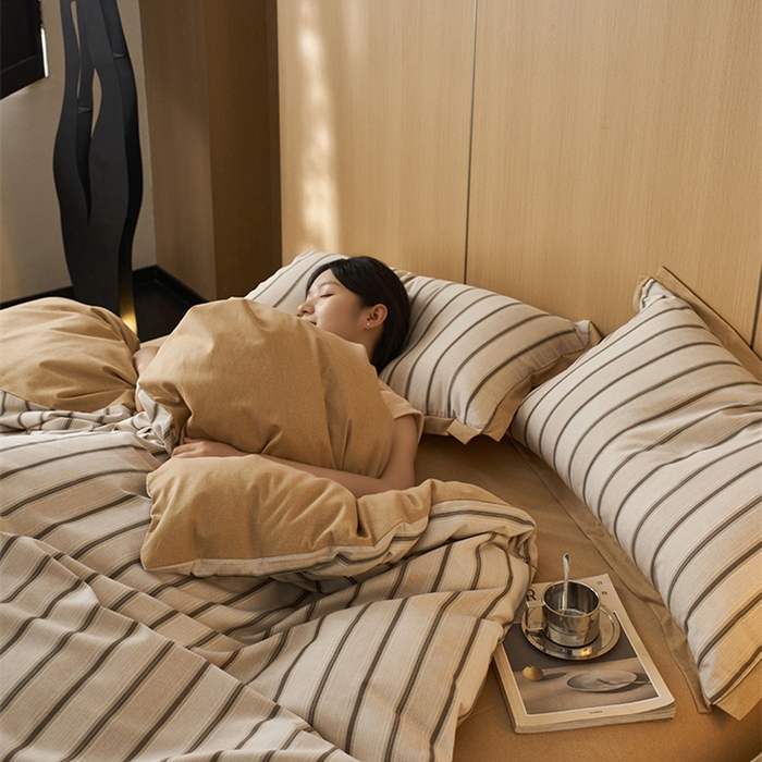 91家纺网 家纺一手货源 找家纺 2024新款全棉磨毛印花工艺款四件套 容枫