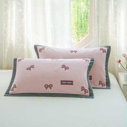 91家纺网 家纺一手货源 找家纺 （总）棠薇家纺 2025新款A类加厚八层纯棉纱布小清新枕巾