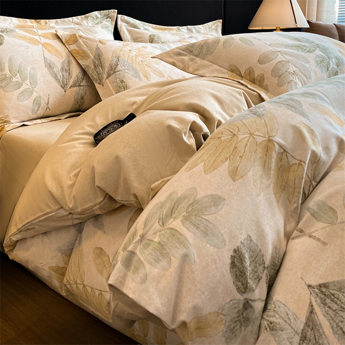 91家纺网 家纺一手货源 找家纺 2024新保暖-秋冬加厚全棉磨毛活性印花系列四件套（礼盒包装） 春派