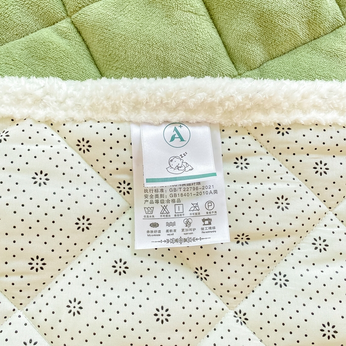 91家纺网 家纺一手货源 找家纺 正邦家纺 2024新款牛奶绒床垫小清新加厚床褥保暖宽包边可机洗床护垫床褥 浅绿