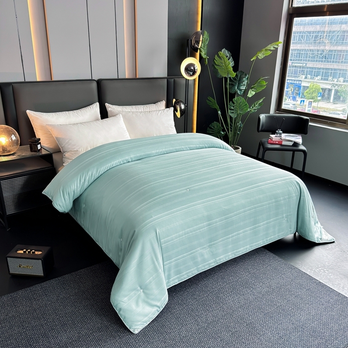 91家纺网 家纺一手货源 找家纺 美伦美 2024新款全棉提花 绿色