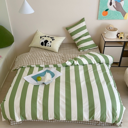 91家纺网 家纺一手货源 找家纺 2024新款40支13372全棉数码大版趣味系列四件套 熊猫潘达