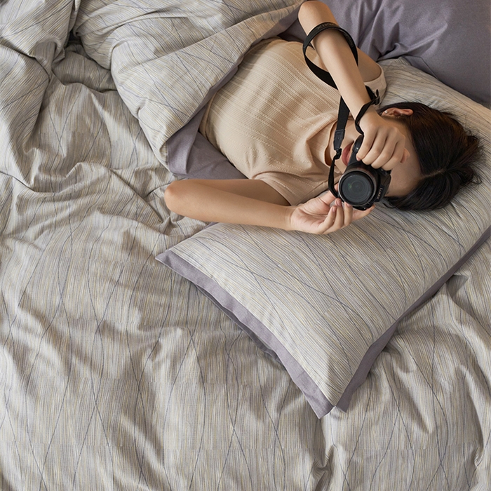 91家纺网 家纺一手货源 找家纺 2024新款全棉磨毛印花工艺款四件套 寻意