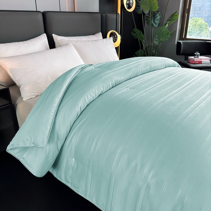 91家纺网 家纺一手货源 找家纺 美伦美 2024新款全棉提花 绿色