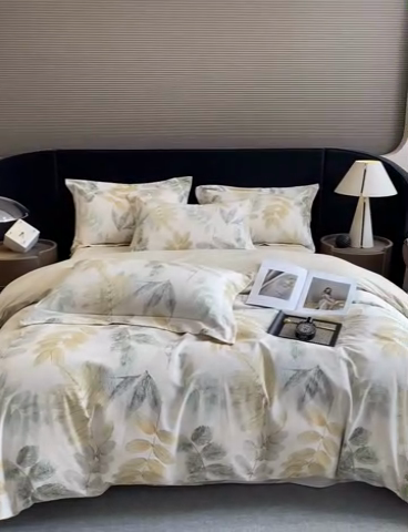 91家纺网 家纺一手货源 找家纺 2024新保暖-秋冬加厚全棉磨毛活性印花系列四件套（礼盒包装） 春派