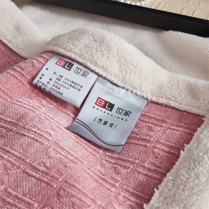 91家纺网 家纺一手货源 找家纺 2024新款雪妮尔四季毛毯毯子家用毛毛毯毯子 粉色