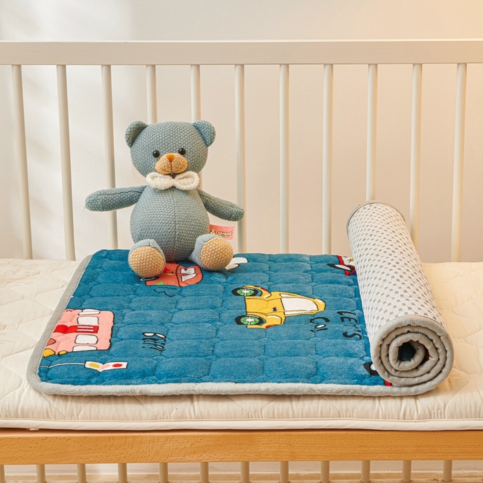 91家纺网 家纺一手货源 找家纺 富馨莱 2024新款牛奶绒幼儿园床垫加厚5D透气 滴滴汽车