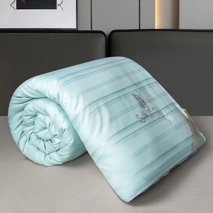 91家纺网 家纺一手货源 找家纺 美伦美 2024新款全棉提花 绿色