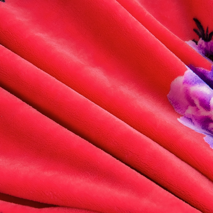 91家纺网 家纺一手货源 找家纺 绒品荟家纺 2025新款牛奶绒四件套 曼妙花语