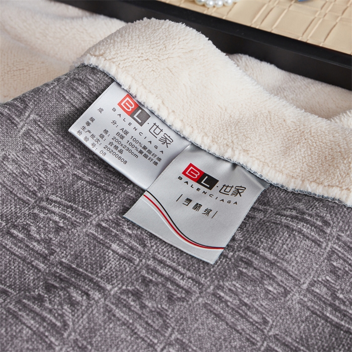 91家纺网 家纺一手货源 找家纺 2024新款雪妮尔四季毛毯毯子家用毛毛毯毯子 绅士灰