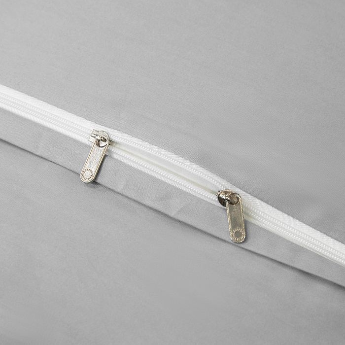 91家纺网 家纺一手货源 找家纺 绒博士 2024新款160支长绒棉四件套-巴黎之约 浅灰