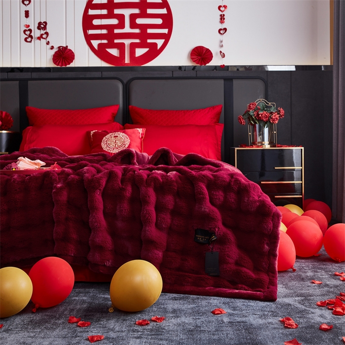 91家纺网 家纺一手货源 找家纺 （总）2025新款仿皮草摩登艺术毛毯毯子子家用毛毛毯毯子四季盖毛毯毯子