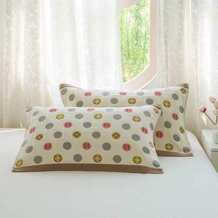 91家纺网 家纺一手货源 找家纺 （总）棠薇家纺 2025新款A类加厚八层纯棉纱布小清新枕巾